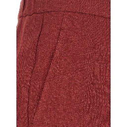 PELOTA Red Pants with Elastic Waistband and Drawstring in for Women