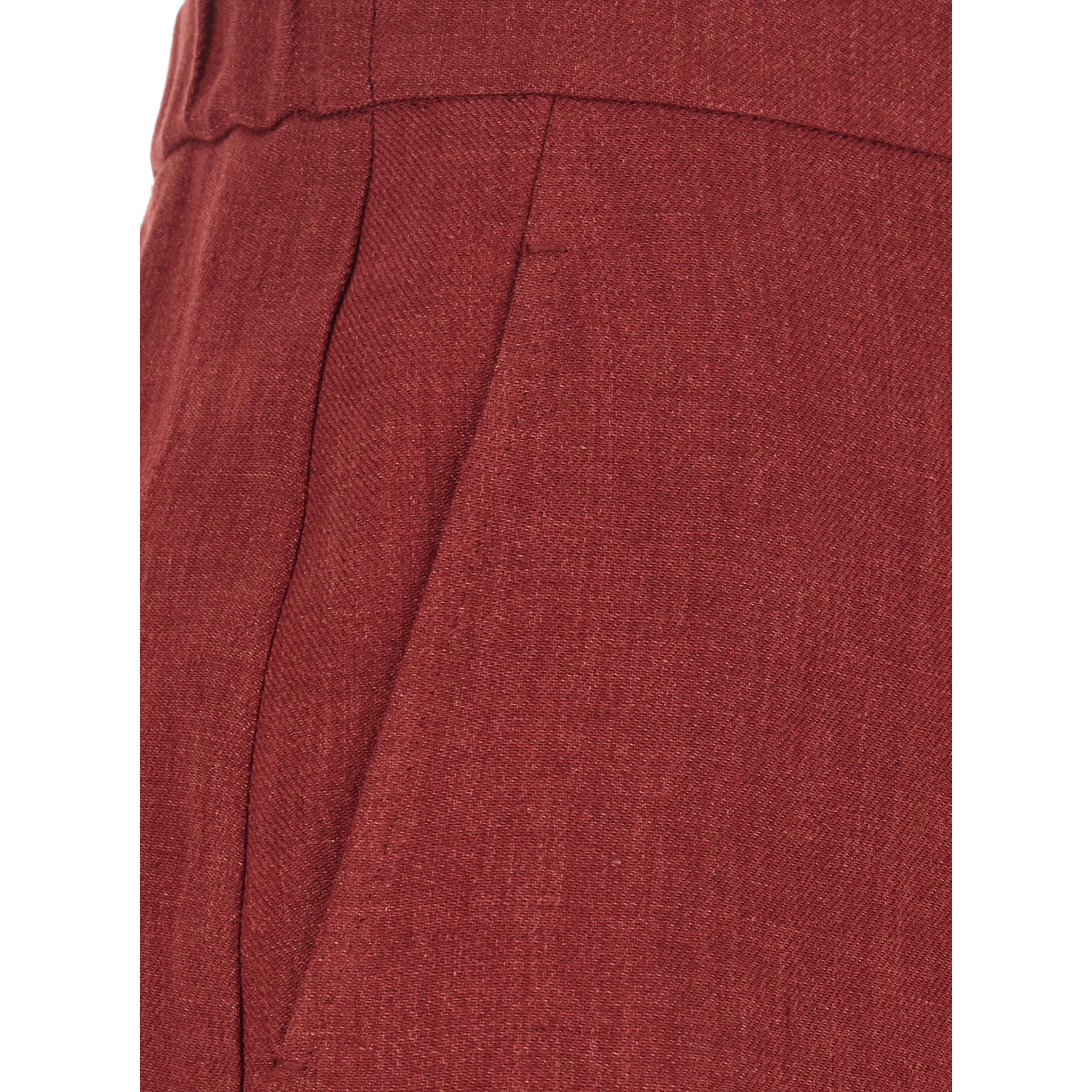 PELOTA Red Pants with Elastic Waistband and Drawstring in for Women