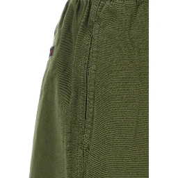 Green pants with elasticated waist in cotton man