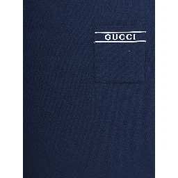 Blue T-Shirt with Logo Lettering on the Front for Kids
