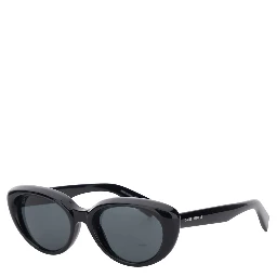 SL 859 black cat-eye sunglasses with embossed logo lettering on the temple in acetate for women