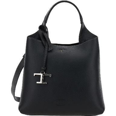 Handbag APA SHOP MONSP.TRAC PEL T PEND MINI with handles and shoulder strap in black leather Woman