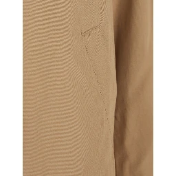 Reversible Brown Cotton Jacket with Hood for Women