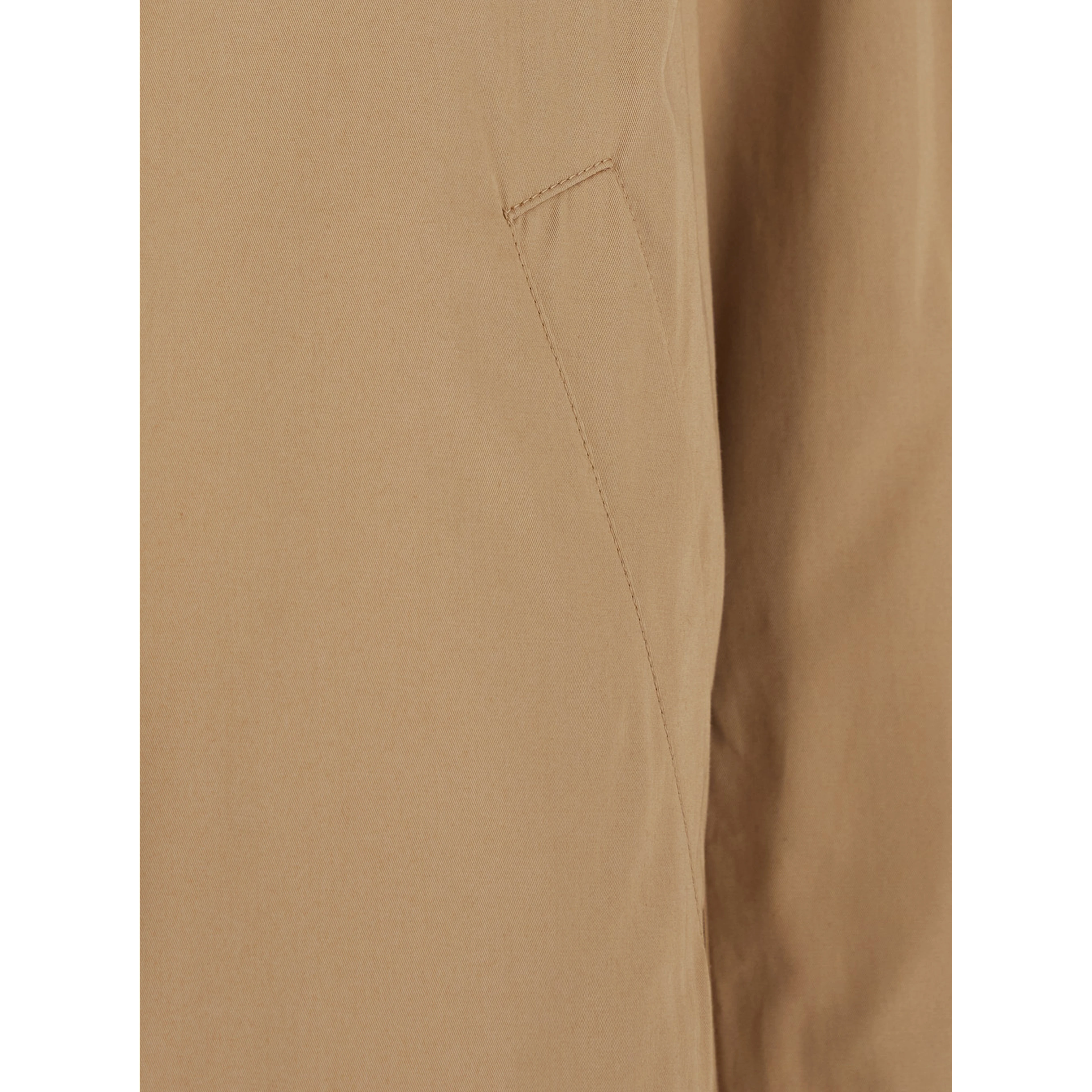 Reversible Brown Cotton Jacket with Hood for Women