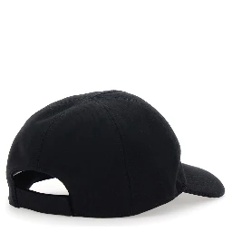 Baseball Cap Rick Owens X Moncler with Logo Embroidery on the Front in Black Cotton Unisex