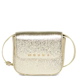 Punk Metallic Crossbody bag with logo lettering on the front in Ecoleather Girl
