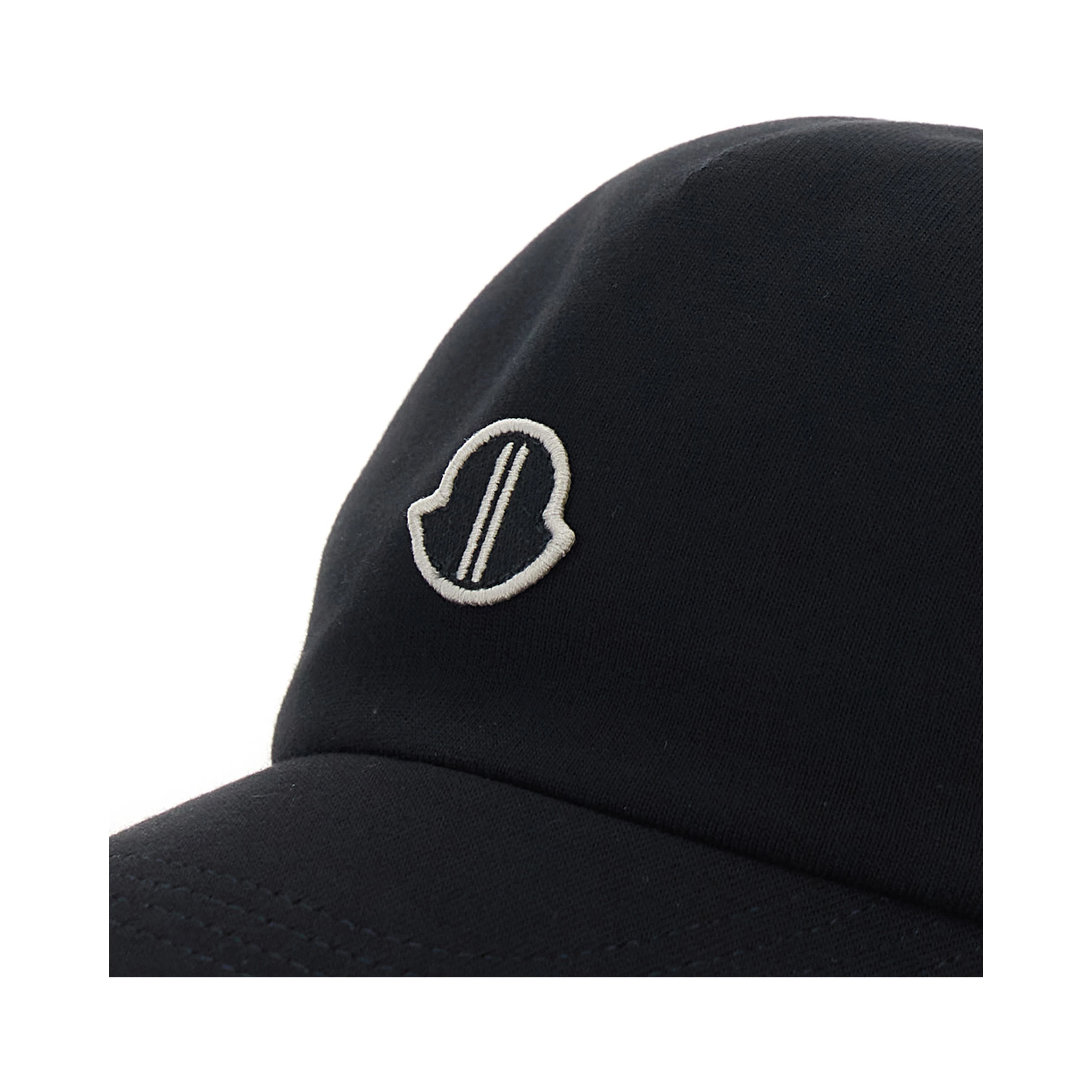 Baseball Cap Rick Owens X Moncler with Logo Embroidery on the Front in Black Cotton Unisex