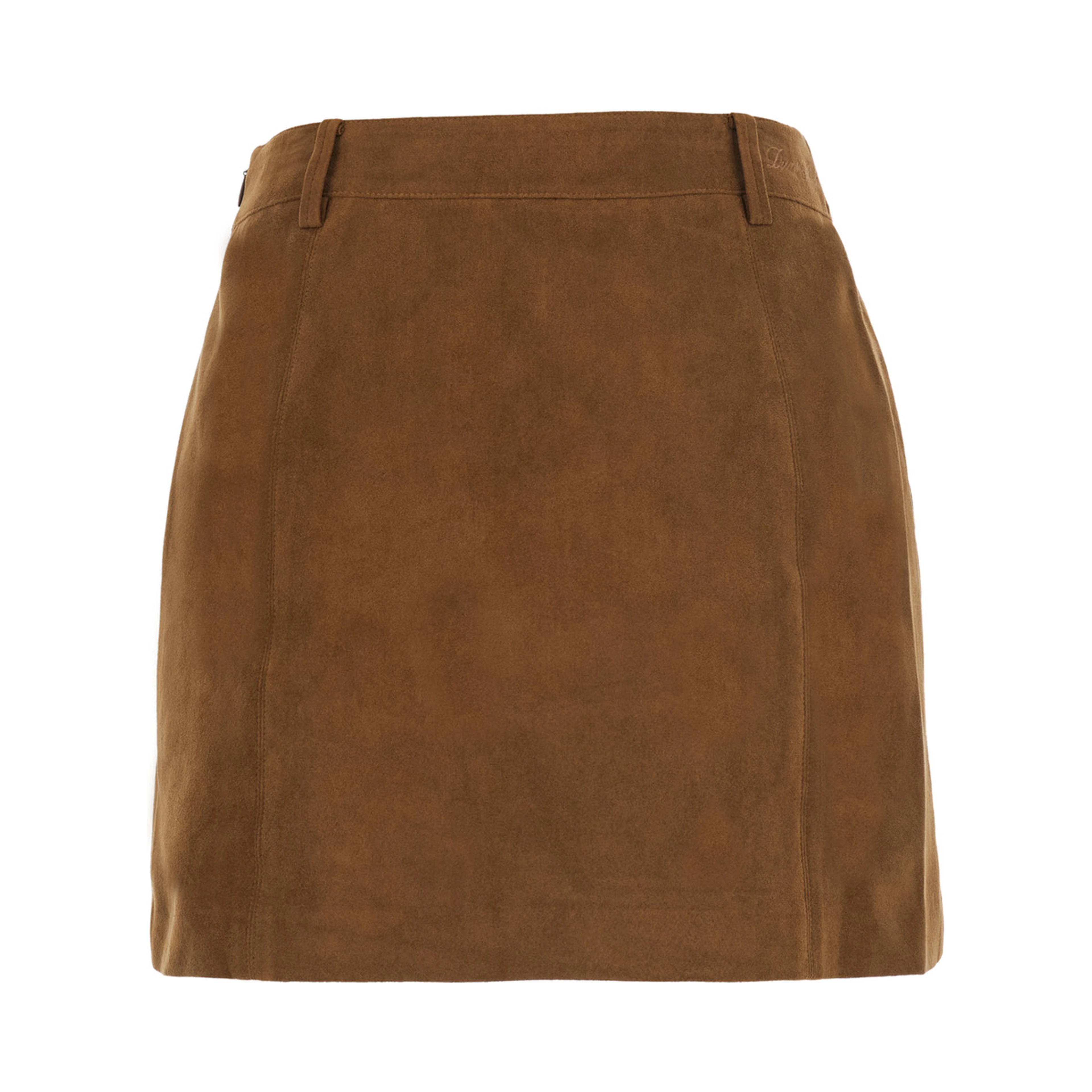 ALTER SUEDE MINI SKIRT with polyester details and brown color for women