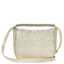 Punk Metallic Crossbody bag with logo lettering on the front in Ecoleather Girl