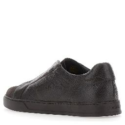 Spencer Brown Low Top Sneakers with slip-on design in leather for men