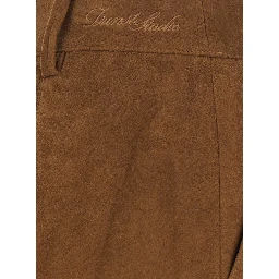 ALTER SUEDE MINI SKIRT with polyester details and brown color for women