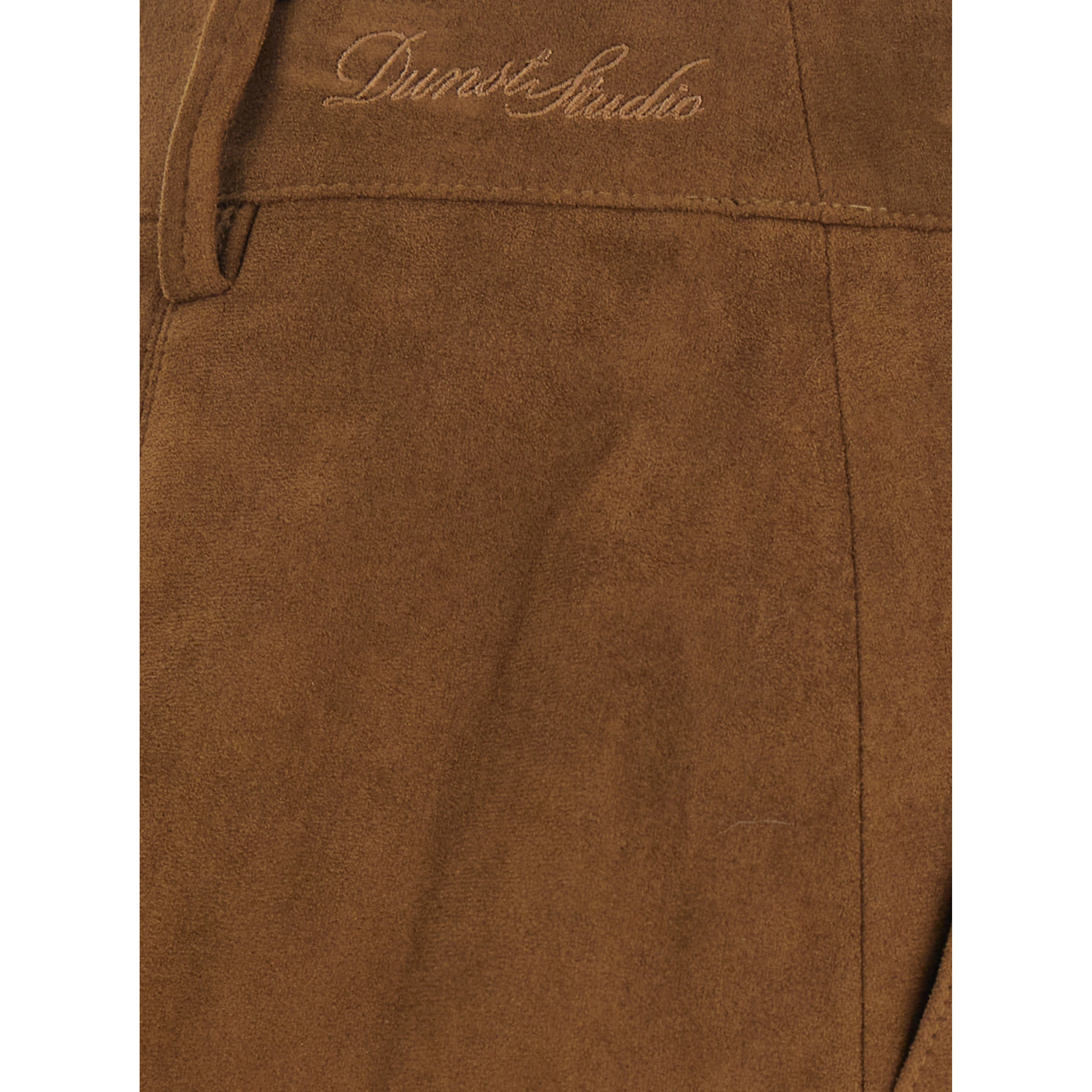 ALTER SUEDE MINI SKIRT with polyester details and brown color for women