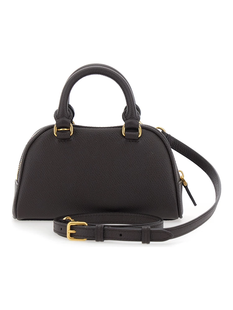 Brown Mini bag with VLOGO metal on the front in leather for women alternative