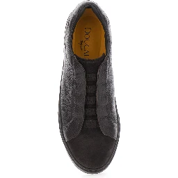 Spencer Brown Low Top Sneakers with slip-on design in leather for men