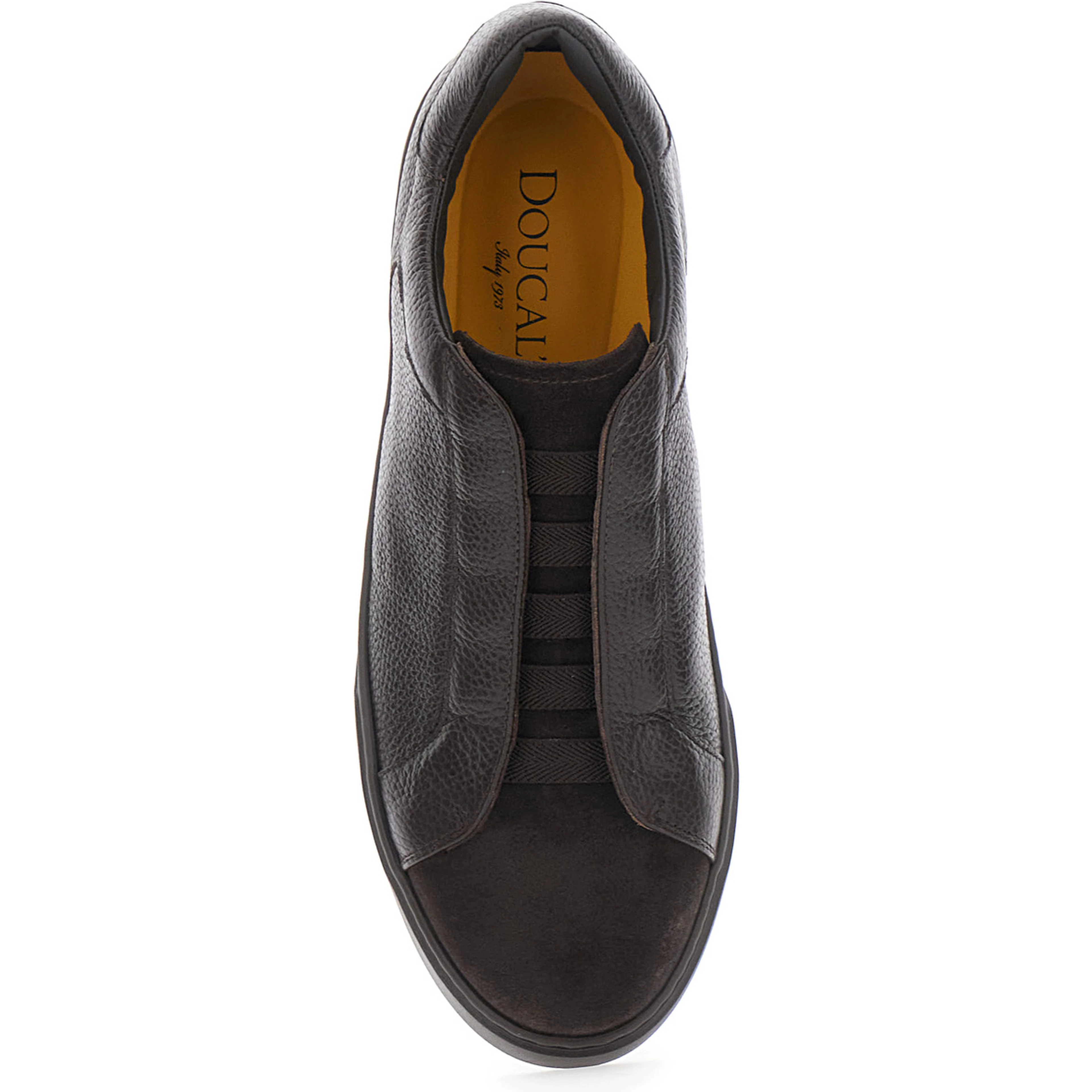 Spencer Brown Low Top Sneakers with slip-on design in leather for men
