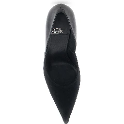 Black pumps with high stiletto heel in suede for women