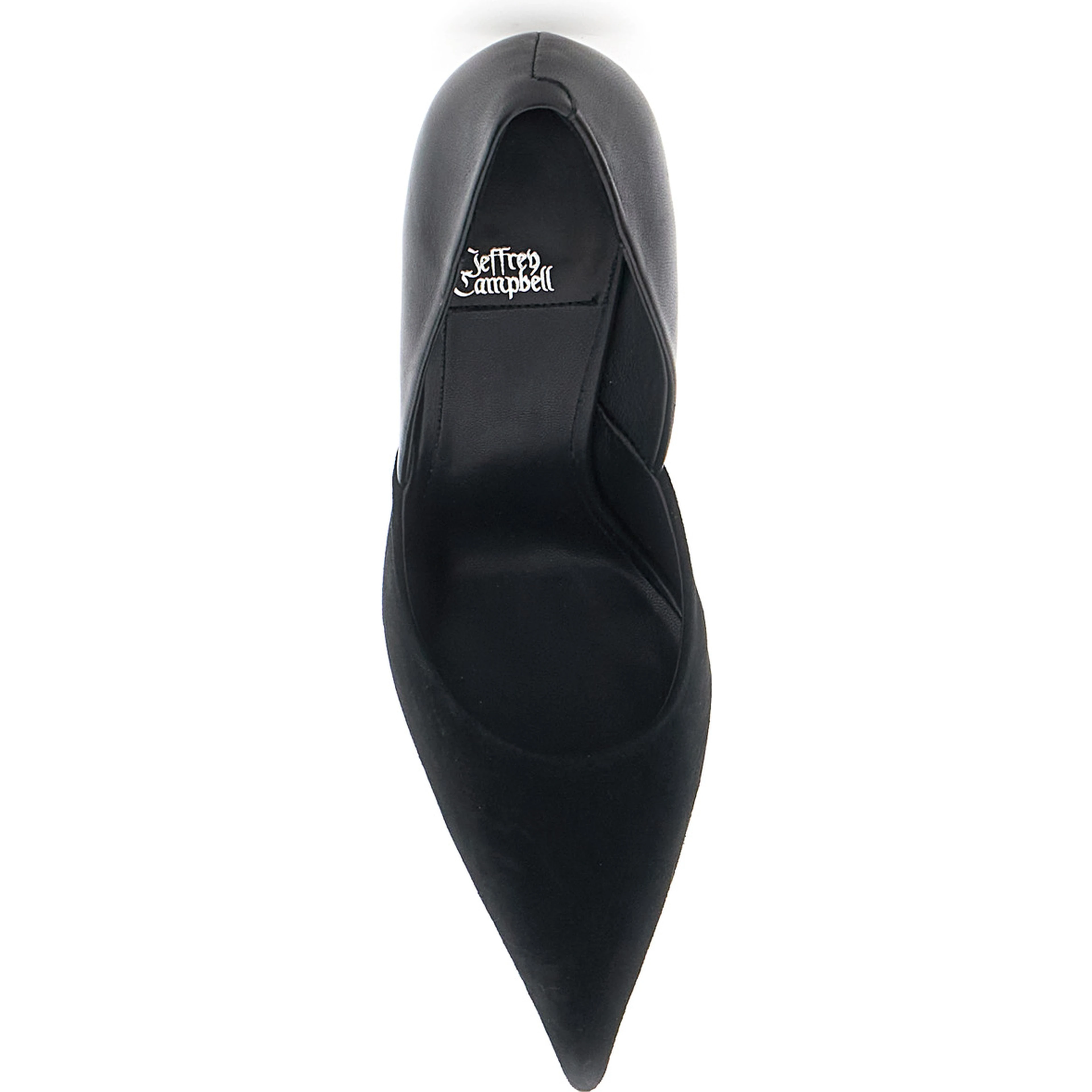 Black pumps with high stiletto heel in suede for women