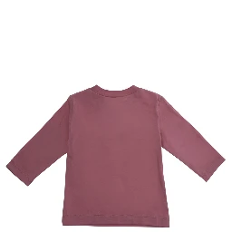 Pink Long Sleeve T-shirt with Logo on Front in cotton Baby