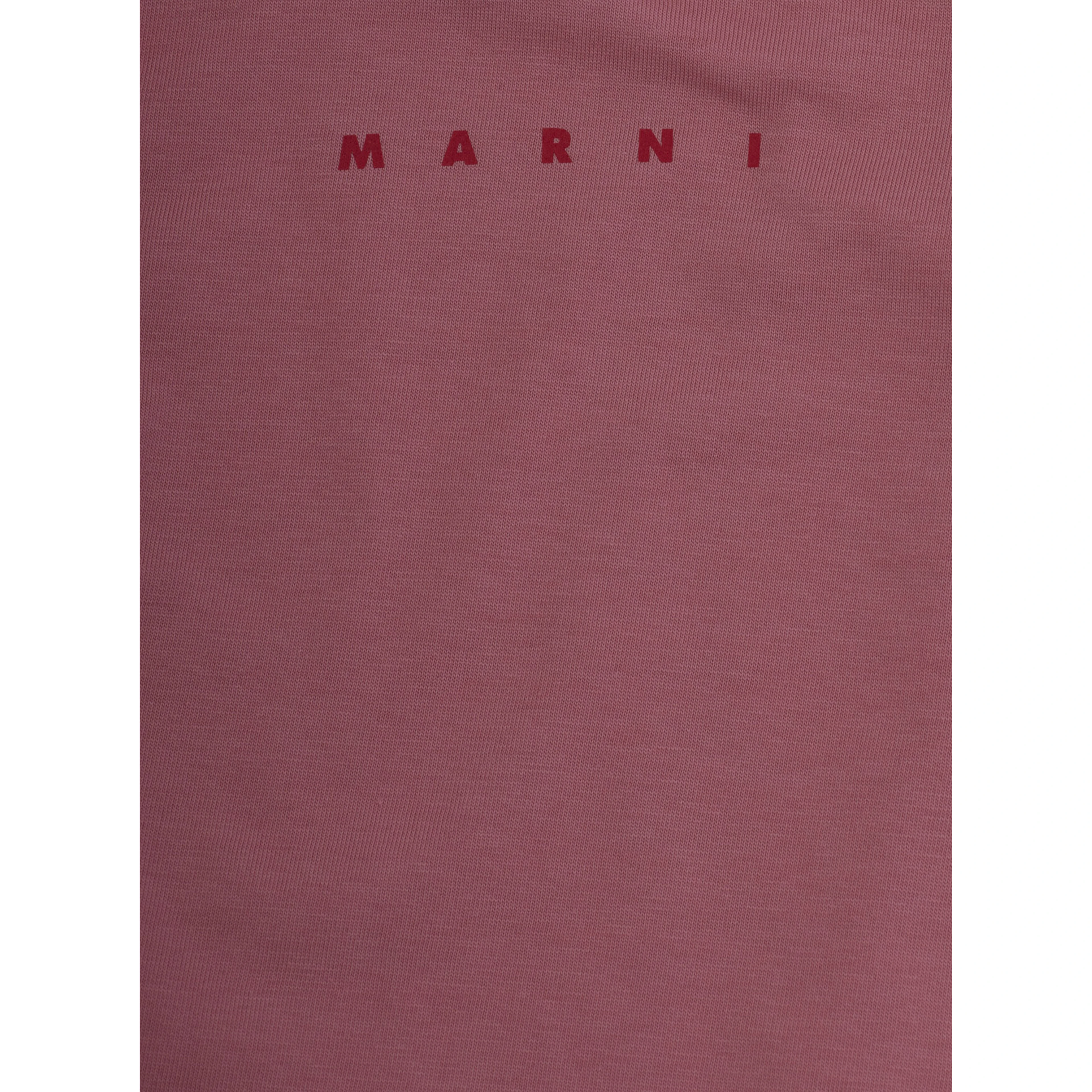 Pink Long Sleeve T-shirt with Logo on Front in cotton Baby