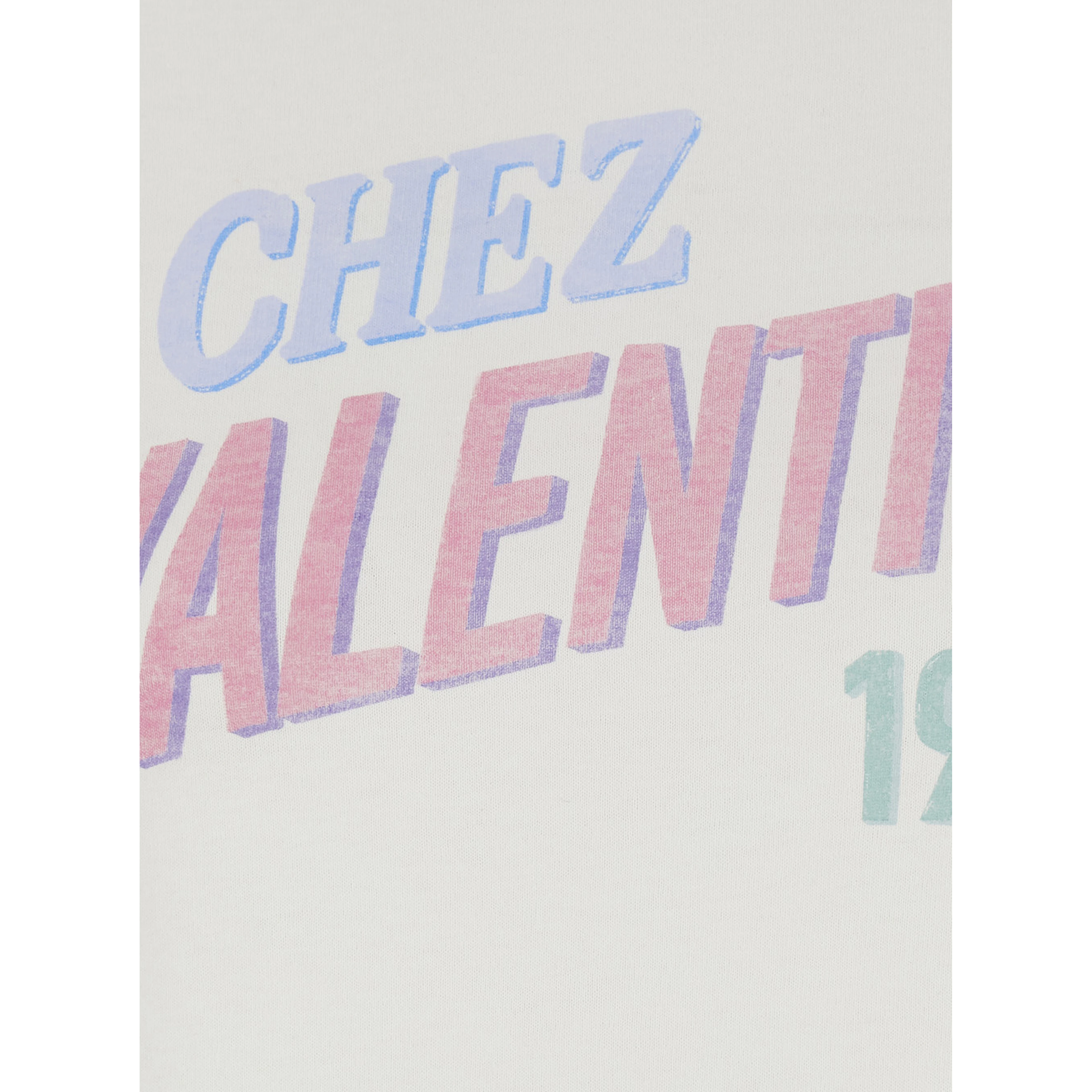 White Crew Neck T-Shirt with Maxi Logo Lettering on the Front in Cotton for Women
