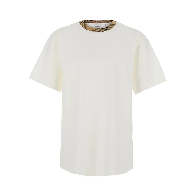 Ryan White T-Shirt with round neck with Check motif in cotton for men