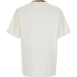 Ryan White T-Shirt with round neck with Check motif in cotton for men