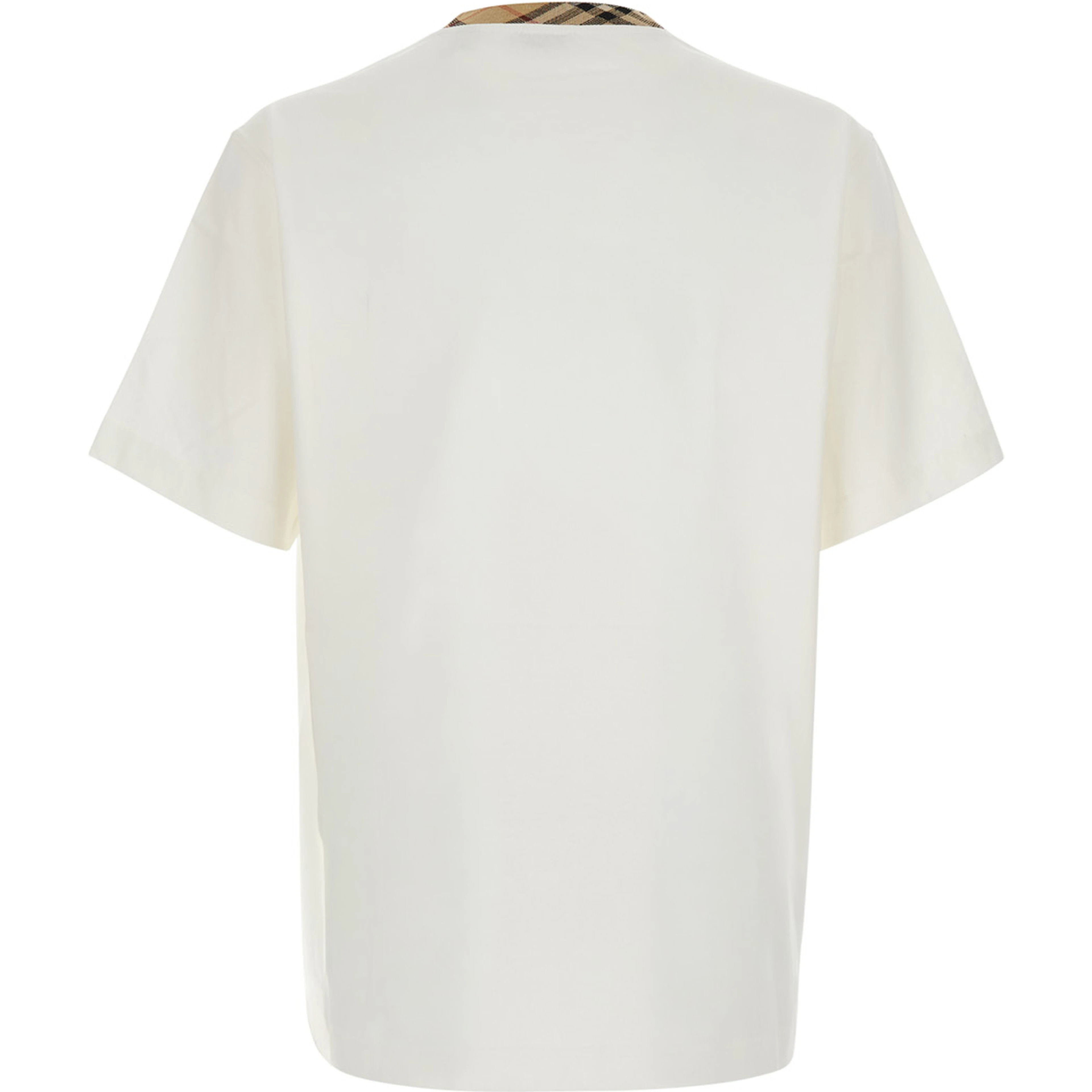 Ryan White T-Shirt with round neck with Check motif in cotton for men