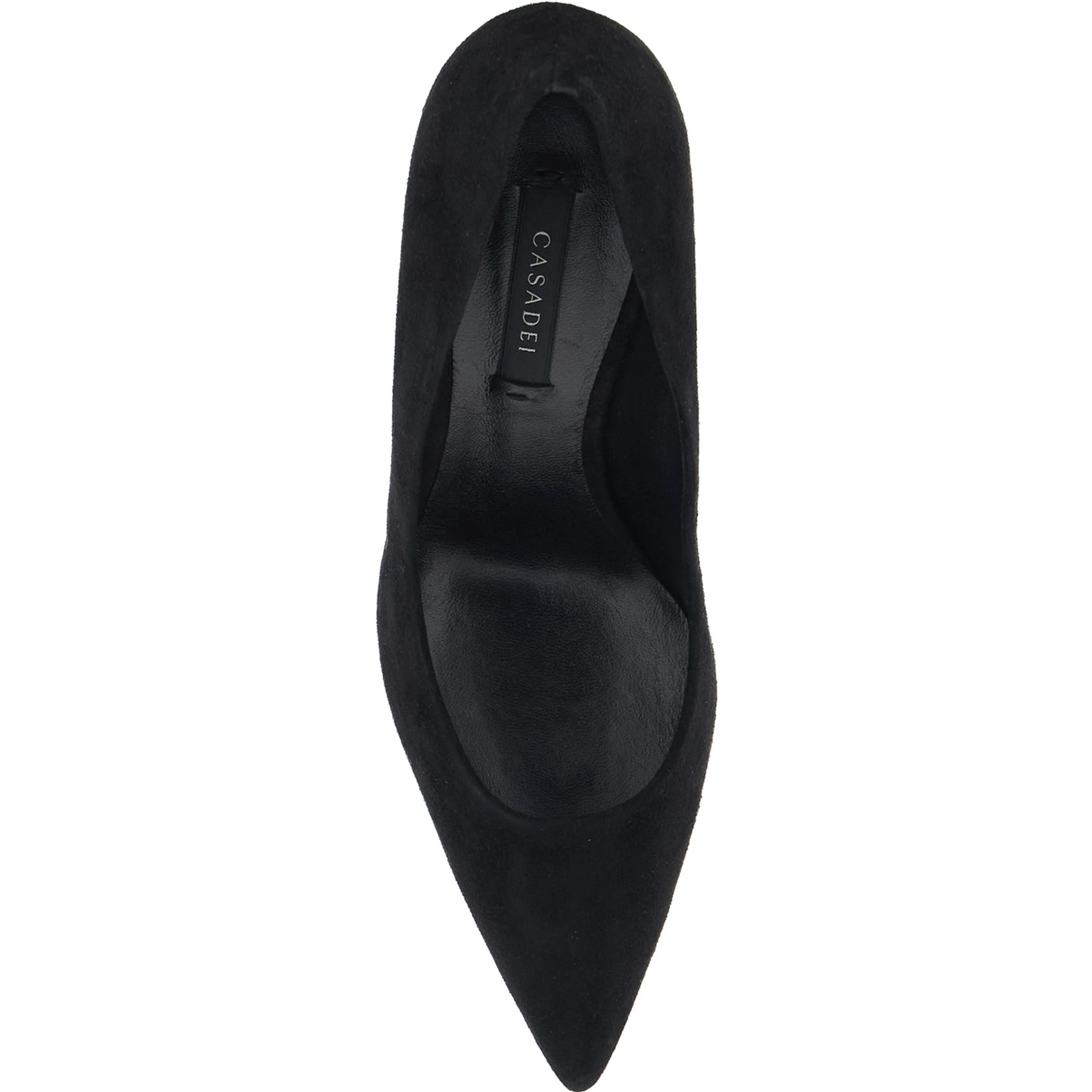 JULIA Black High Heels with Stiletto Pumps in Eco-Suede for Women