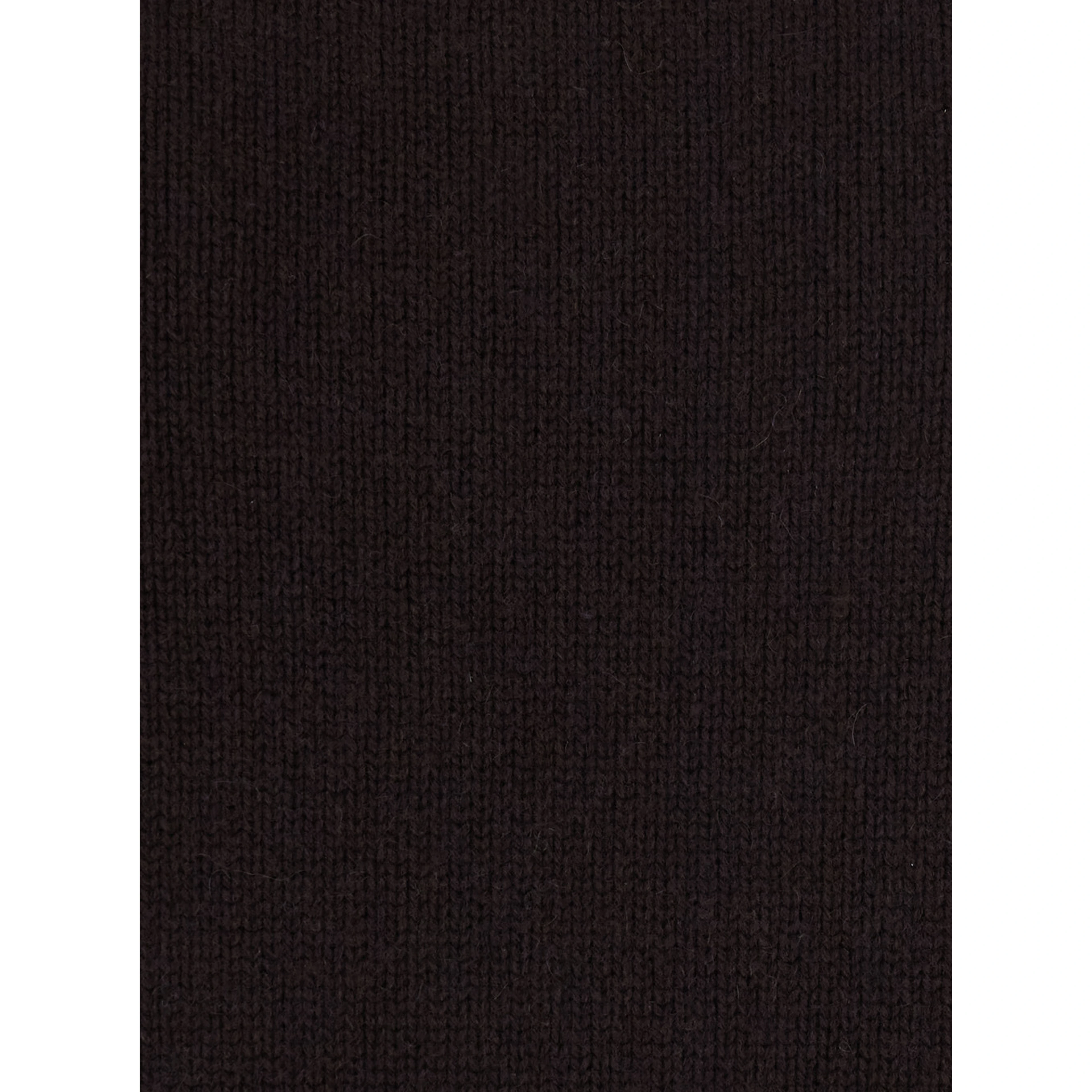 FRAGORE brown Dress with high neck and elasticated cuffs in wool and cashmere for women