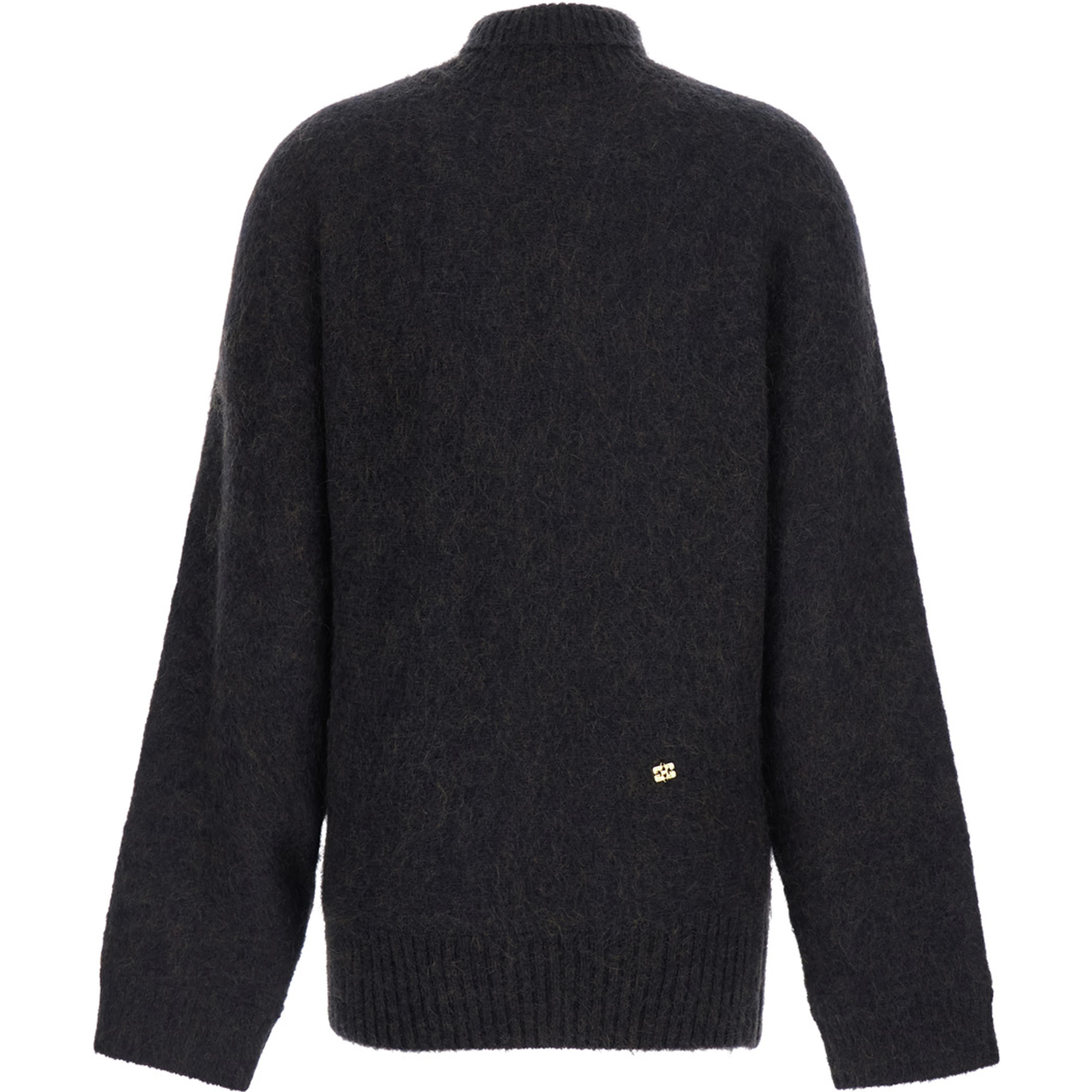 Brushed Mohair Batwing Turtleneck Multicolor