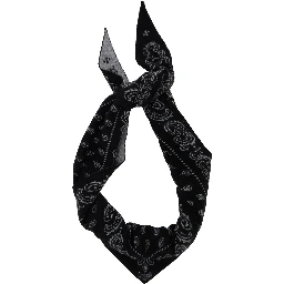The Wild Rag Black Scarf with All-Over Motif in Cashmere for Women