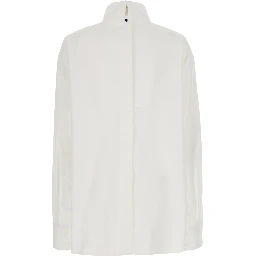 Shirt White BACK TO FRONT with Cotton Plastron Women