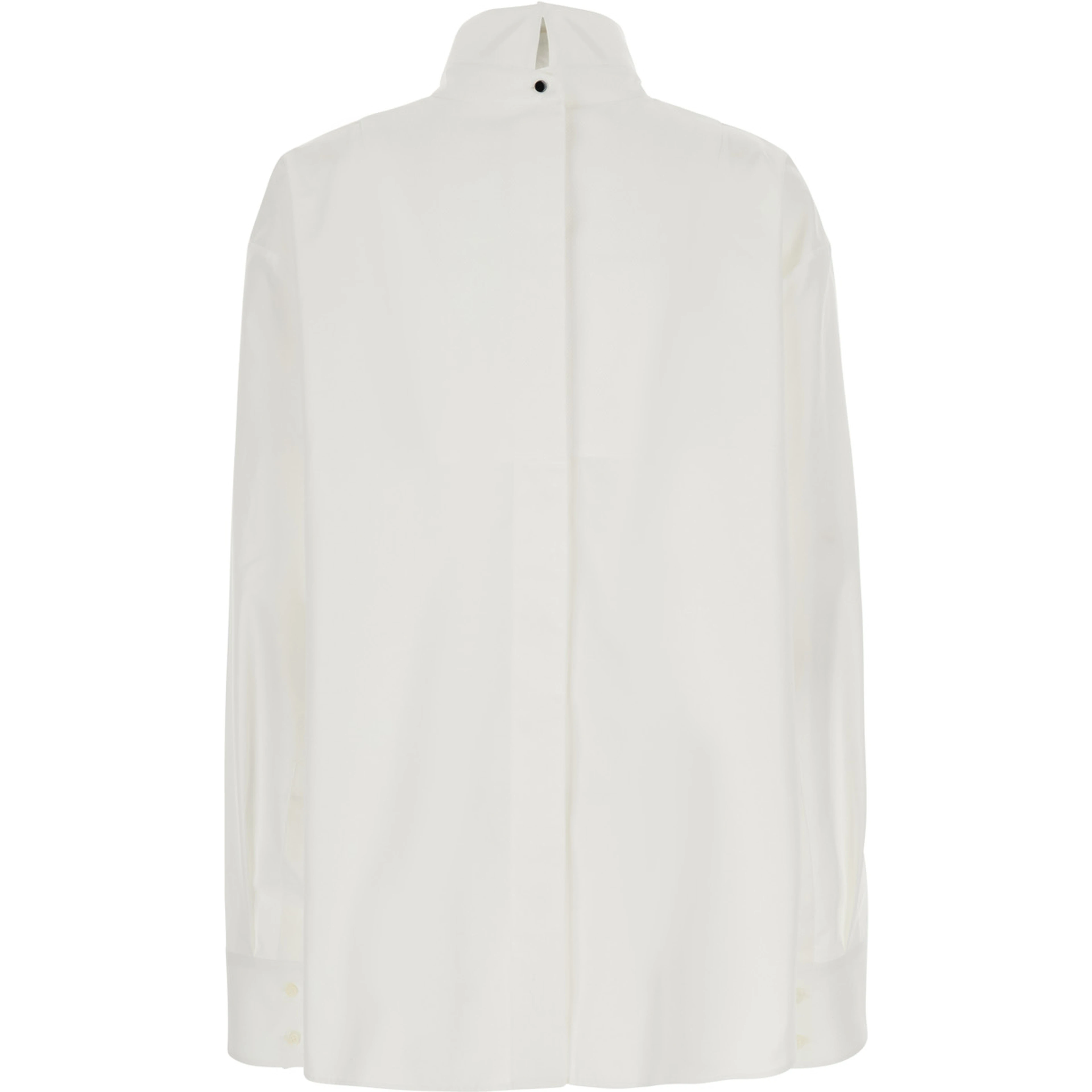 Shirt White BACK TO FRONT with Cotton Plastron Women