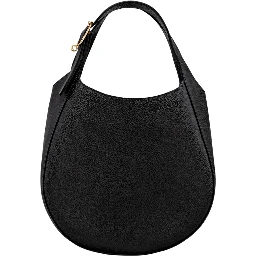 Handbag Le Foulonné with Zip Closure in Black Leather for Women