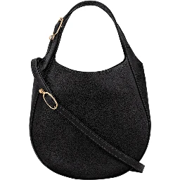 Handbag Le Foulonné with Zip Closure in Black Leather for Women