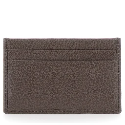 Card holder Ophidia with GG Plate in GG Canvas and Leather Beige Men
