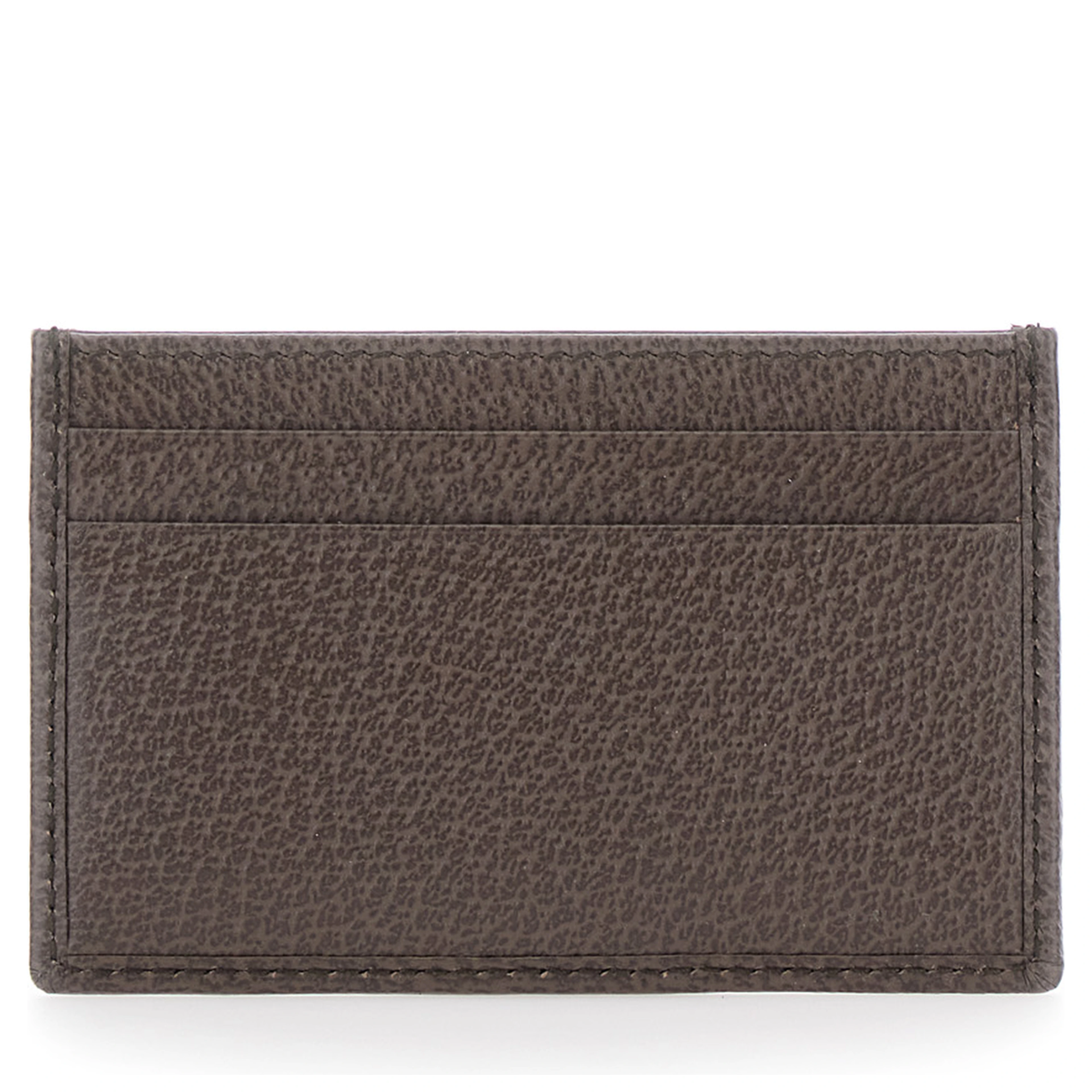 Card holder Ophidia with GG Plate in GG Canvas and Leather Beige Men