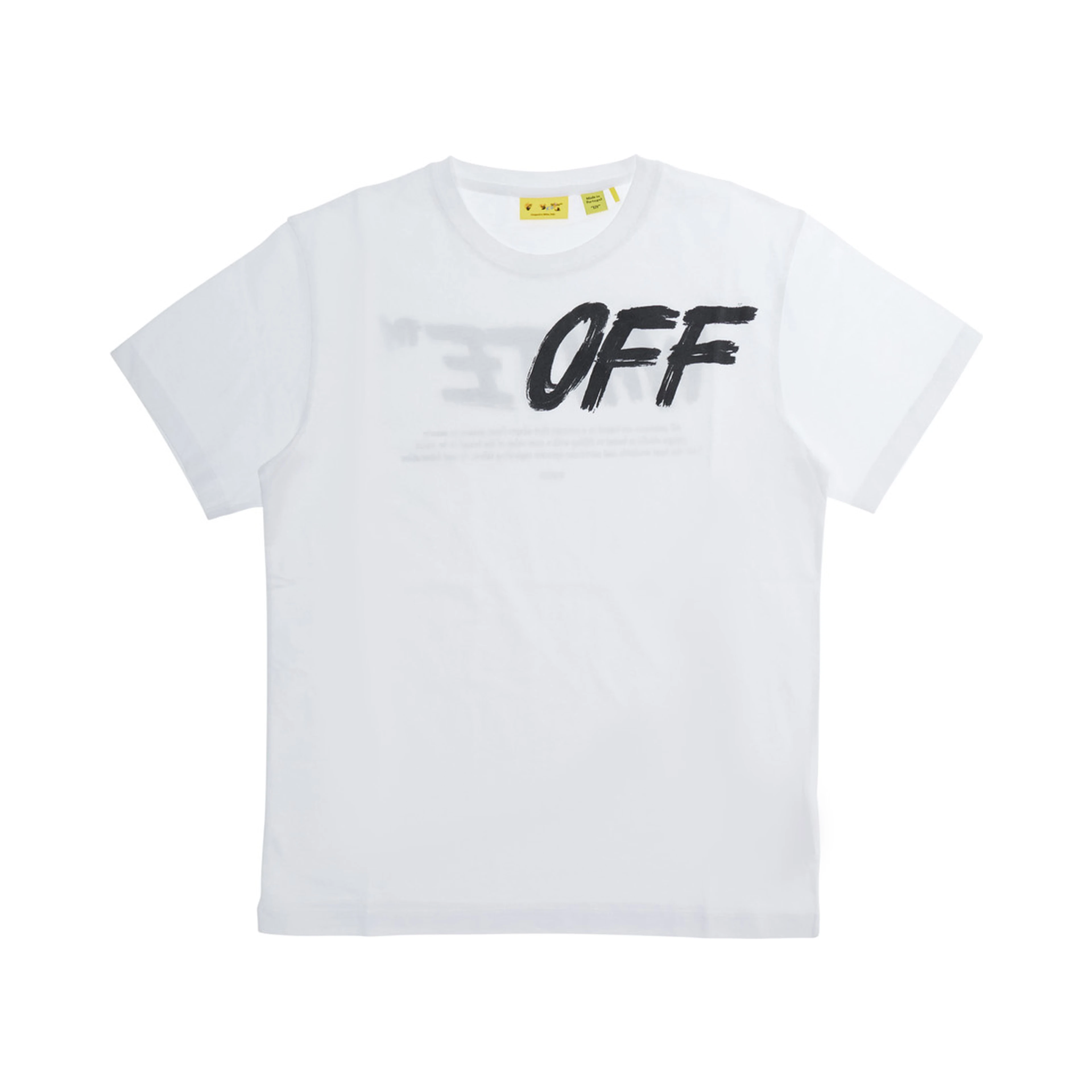 White T-shirt with front and back logo in cotton for Boy