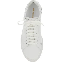 Sneaker Atlas Low Top with logo lettering on the back in White Leather Men