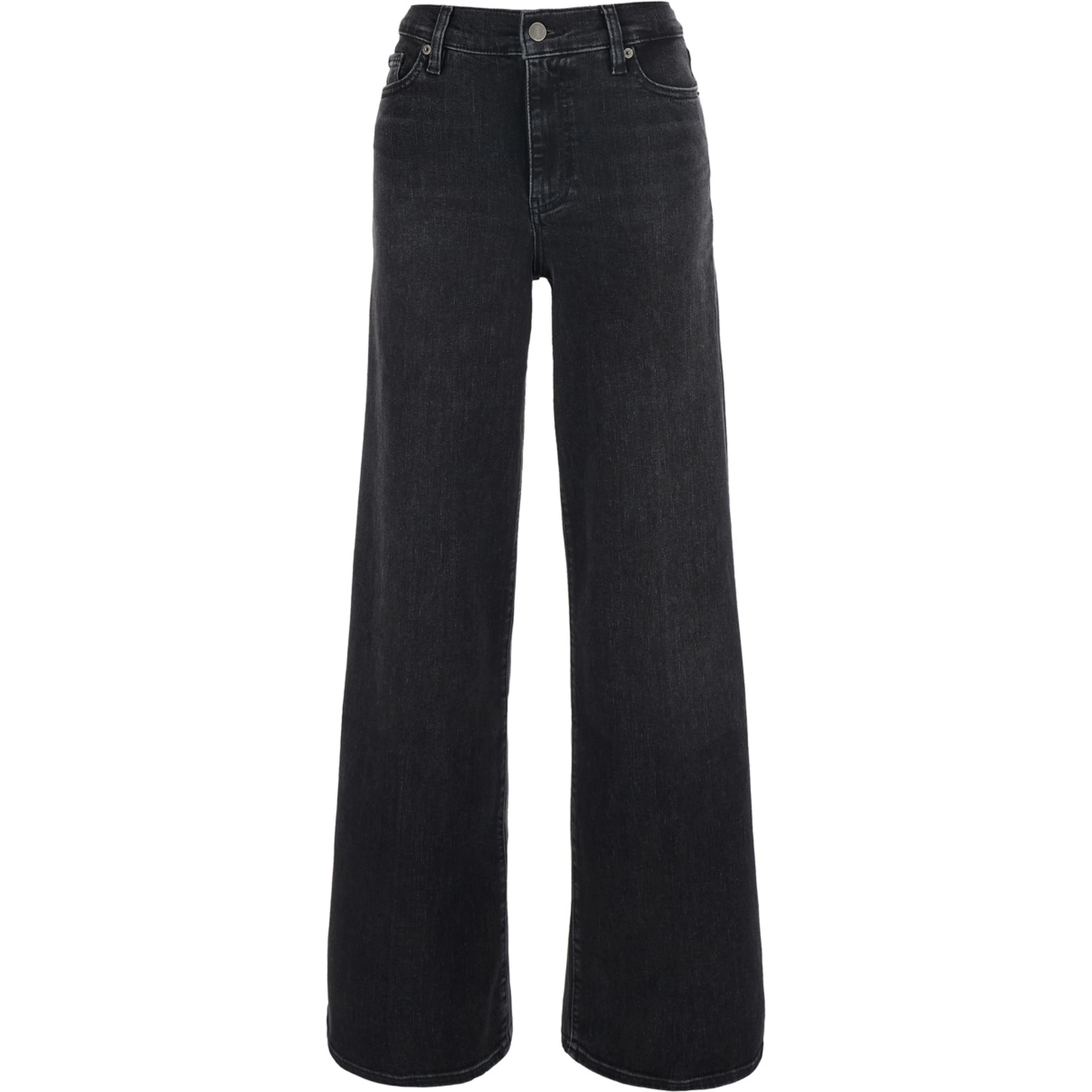 Le Slim Palazzo Black jeans with Wide Leg in Denim for Women