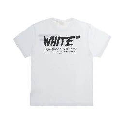 White T-shirt with front and back logo in cotton for Boy