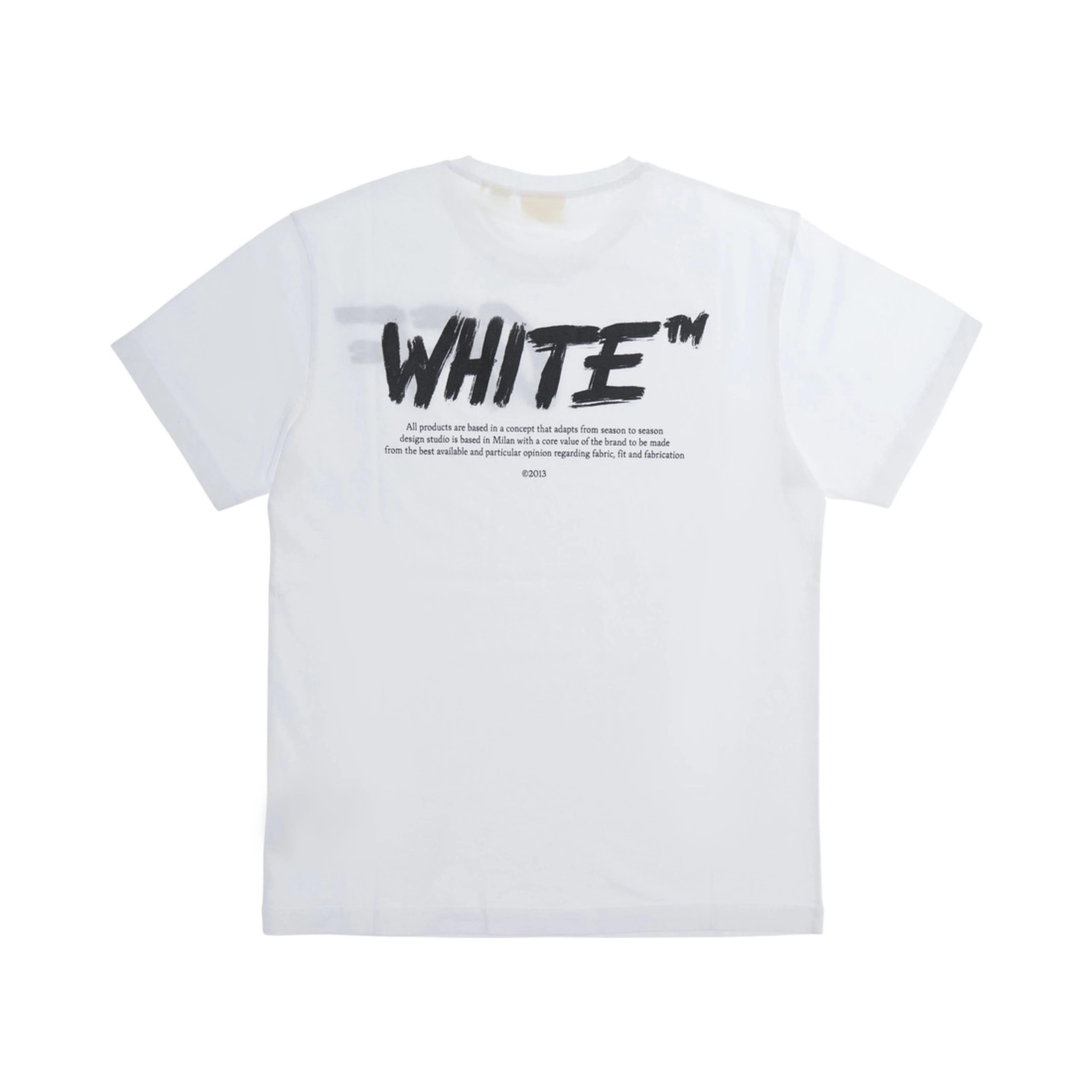 White T-shirt with front and back logo in cotton for Boy