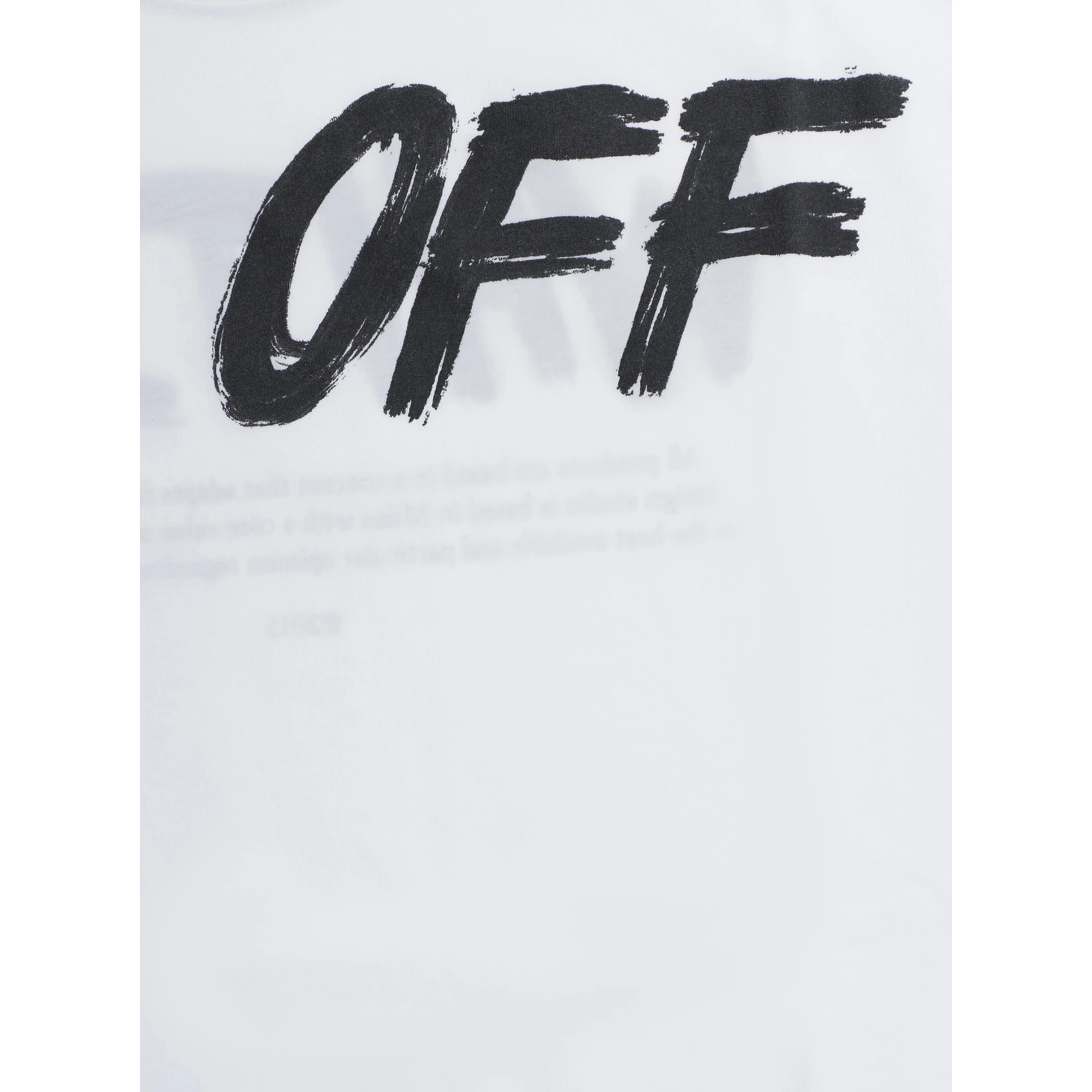 White T-shirt with front and back logo in cotton for Boy