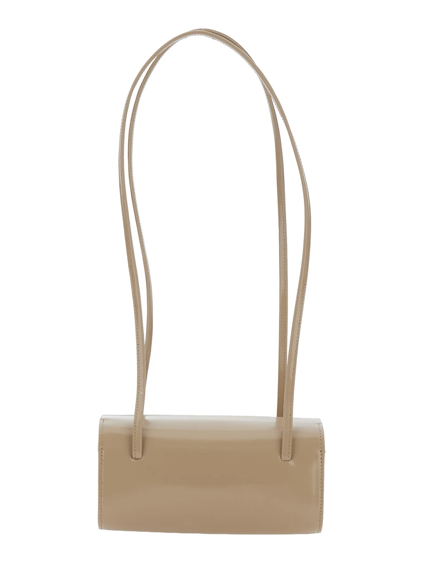 MIE BAG with handle and pockets in beige for women