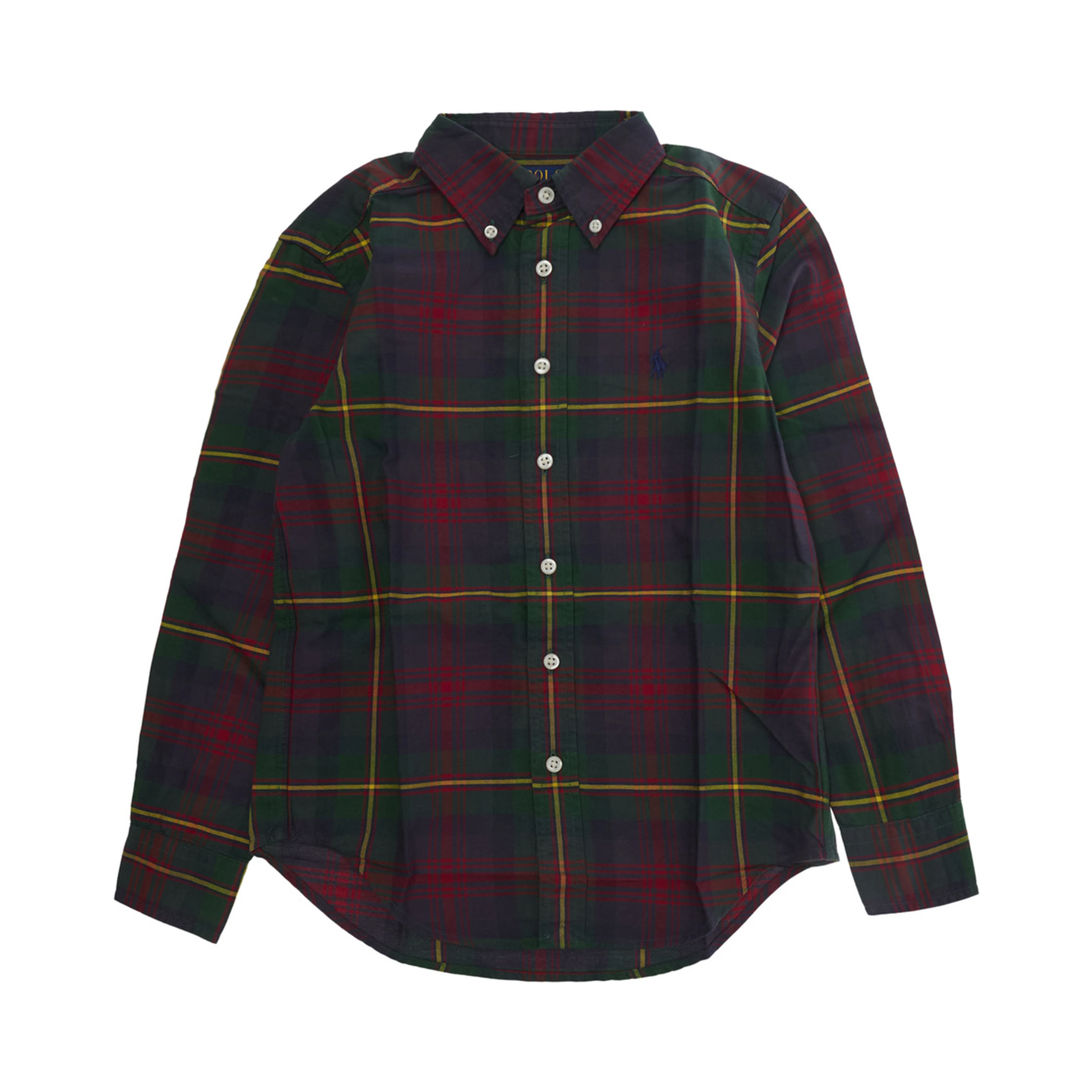Multicolor Shirt with Pony logo on the front and all-over striped Motif in cotton Boy