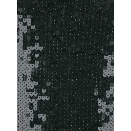 Green Long Dress with Spaghetti Straps and All-Over Sequins in Tech Fabric for Women