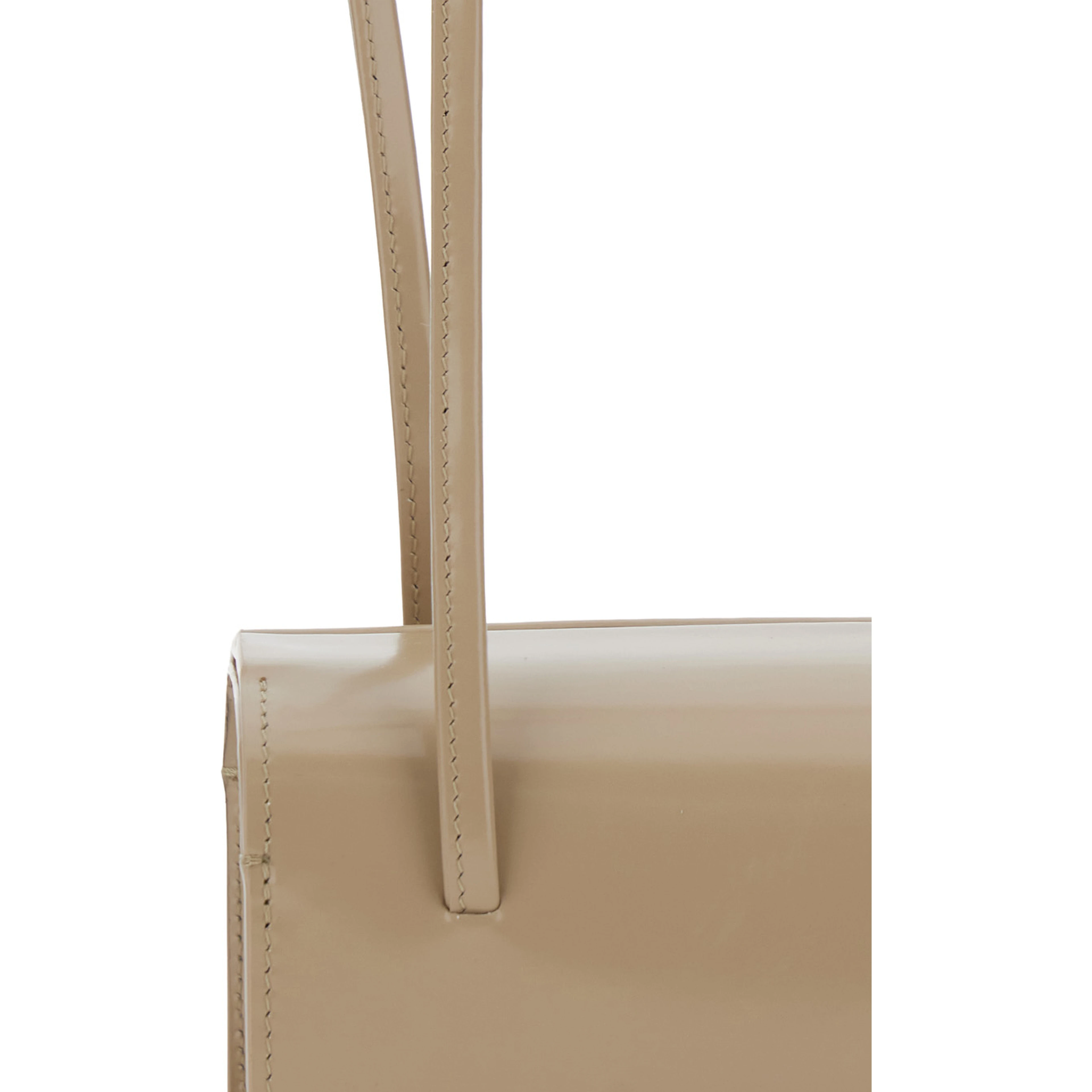 MIE BAG with handle and pockets in beige for women