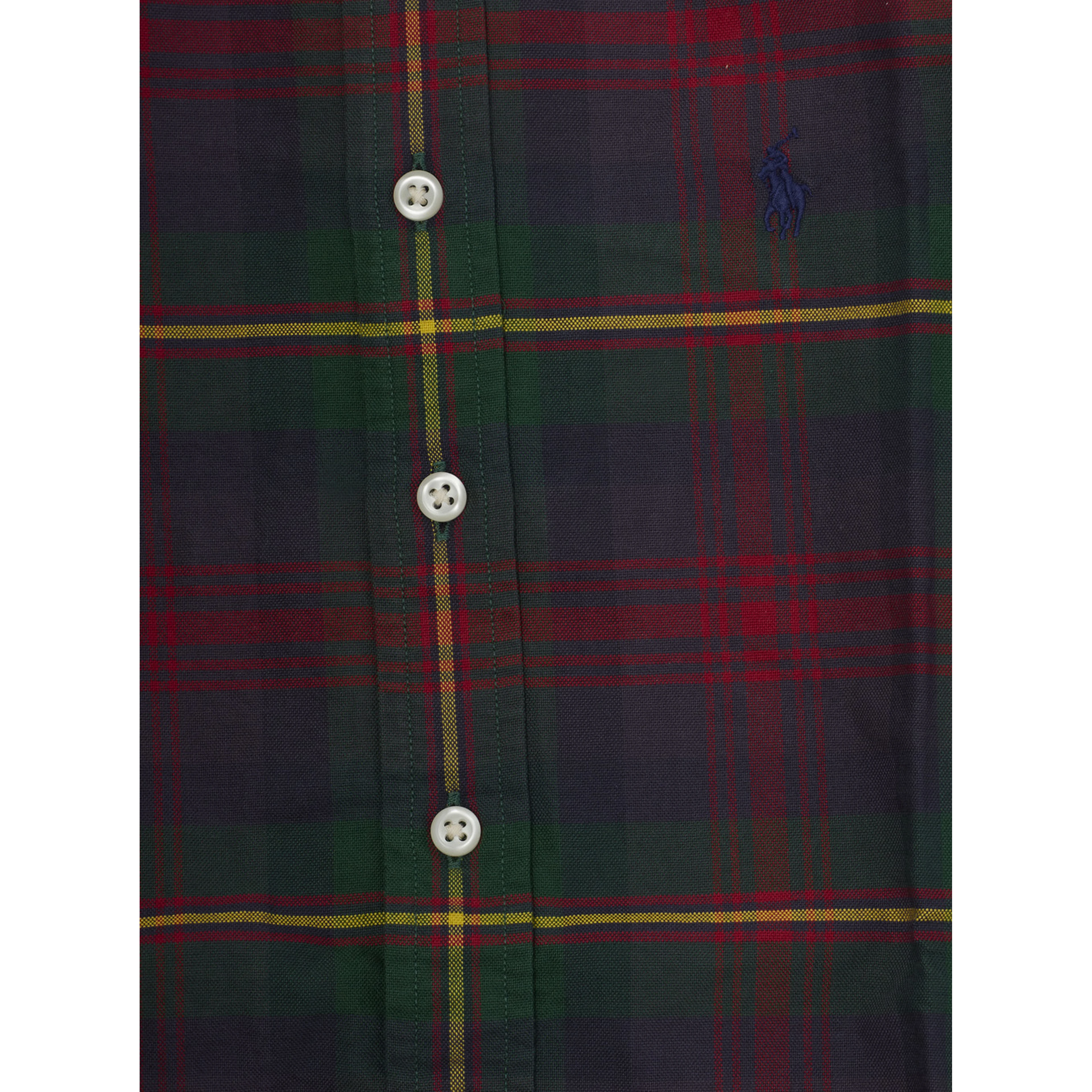 Multicolor Shirt with Pony logo on the front and all-over striped Motif in cotton Boy