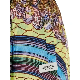 Multicolor Pants with Print and Tech Fabric, Women