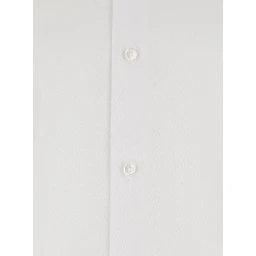 White Shirt with pointed collar and long sleeves in Cotton for Men